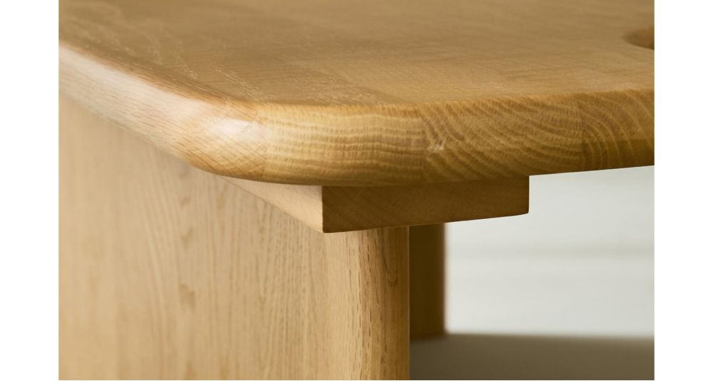 Table basse gigogne chêne massif Metropolis