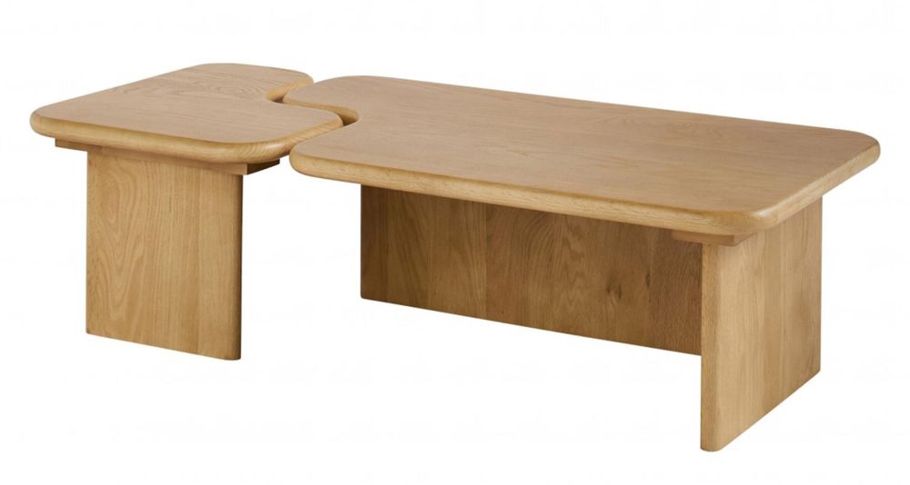 Table basse gigogne chêne massif Metropolis