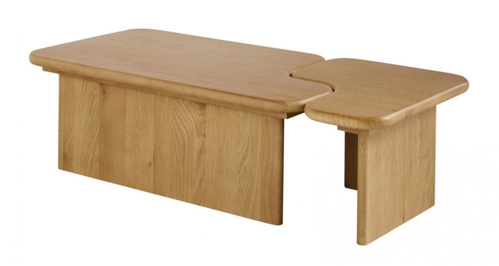 Table basse gigogne chêne massif Metropolis