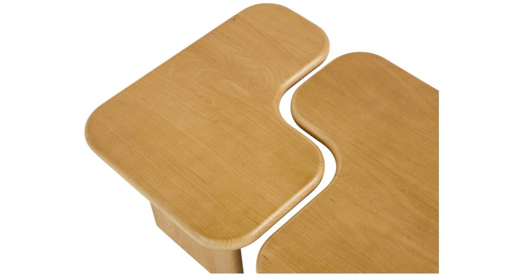 Table basse gigogne chêne massif Metropolis