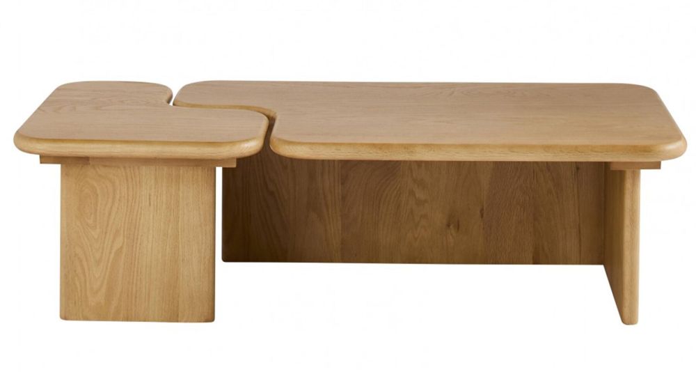 Table basse gigogne chêne massif Metropolis