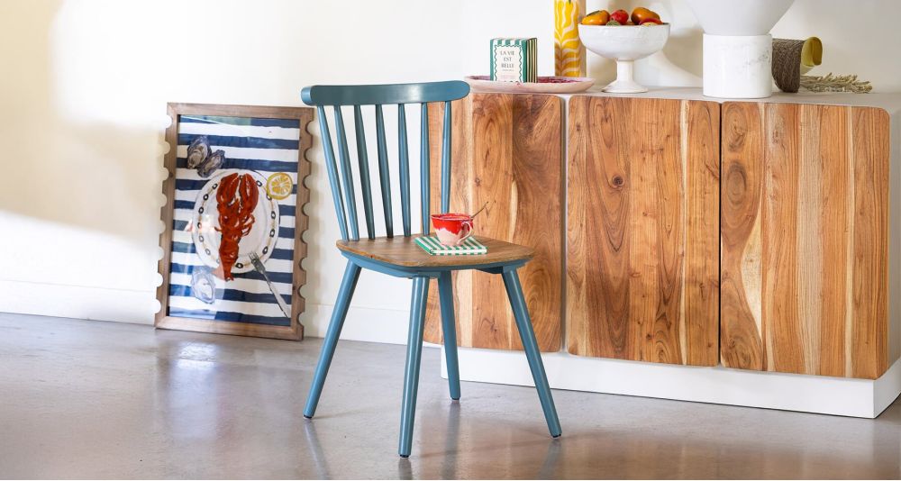 Chaise scandinave en bois de manguier Paulin