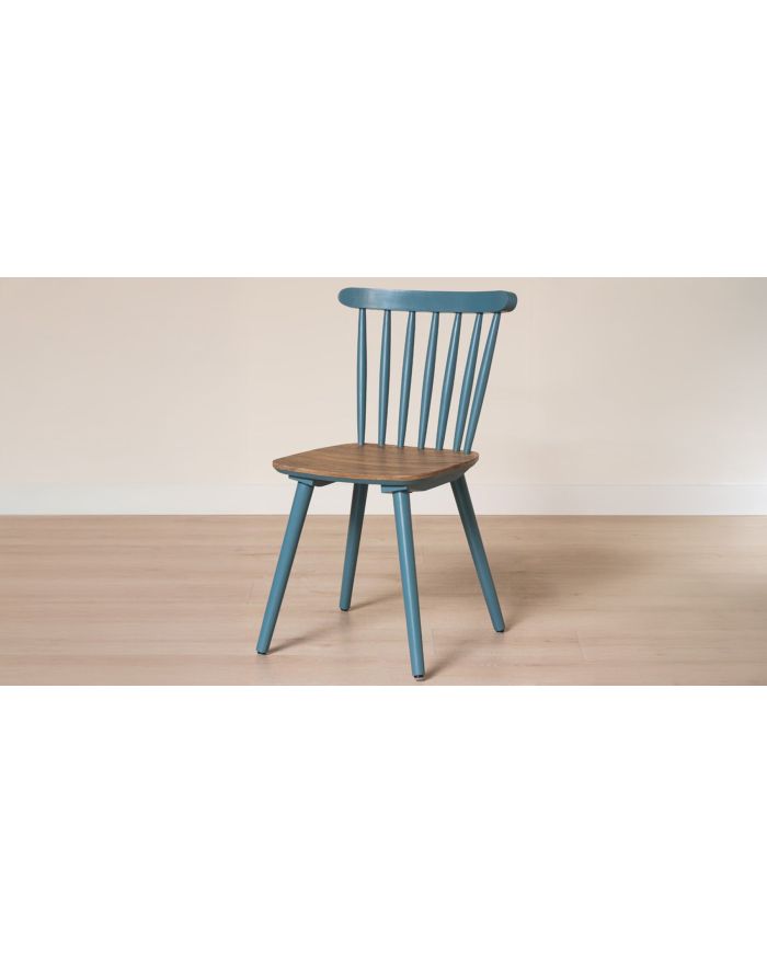 Chaise scandinave Paulin - Bleu - 2