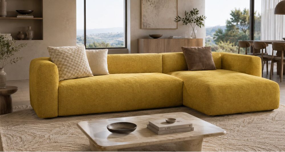 Canapé d’angle convertible couchage quotidien Vegas