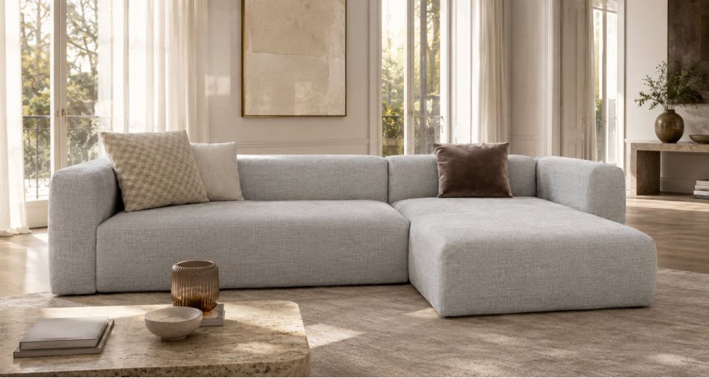 Canapé d’angle convertible couchage quotidien Vegas