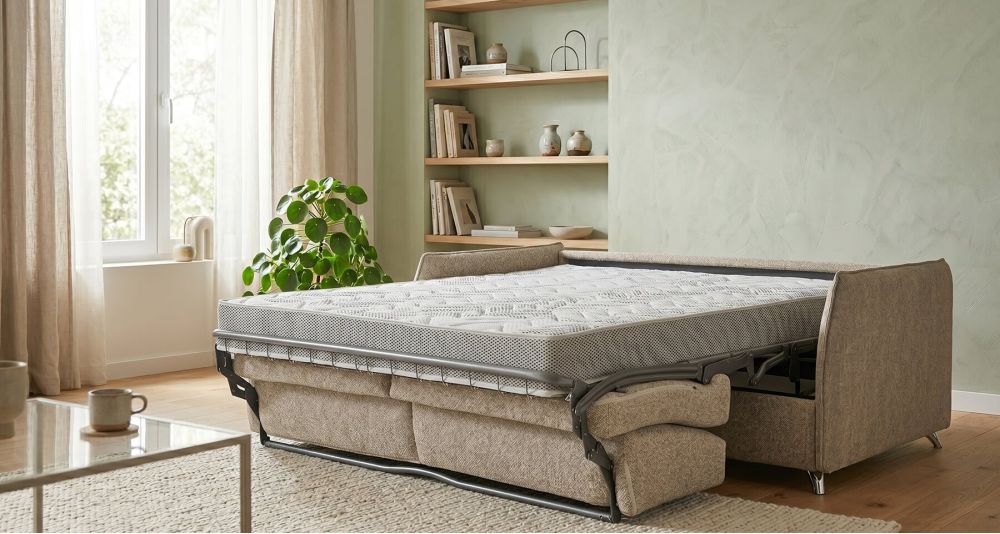 Canapé-lit avec matelas épais Kreo