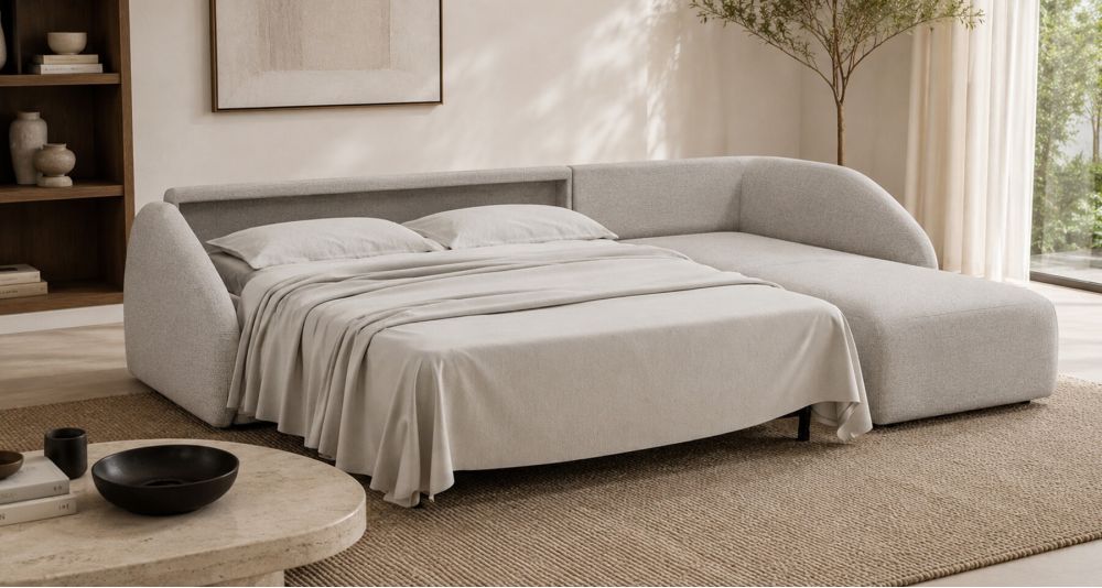 Canapé d'angle convertible contemporain Jam
