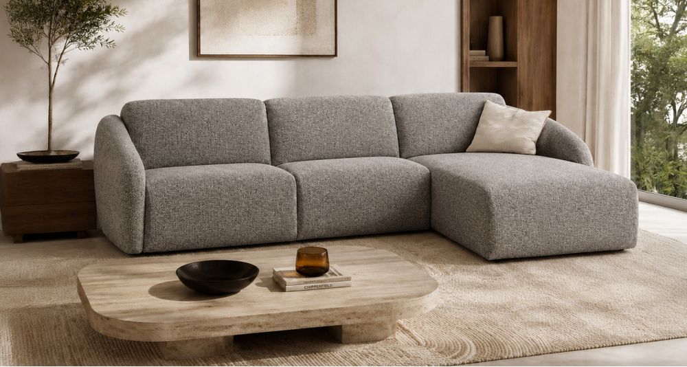 Canapé d'angle convertible contemporain Jam