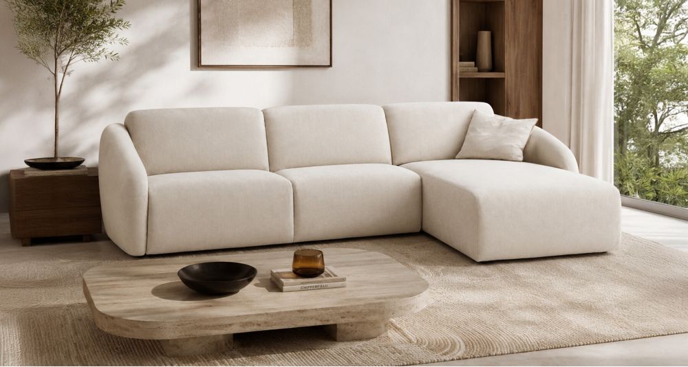 Canapé d'angle convertible contemporain Jam
