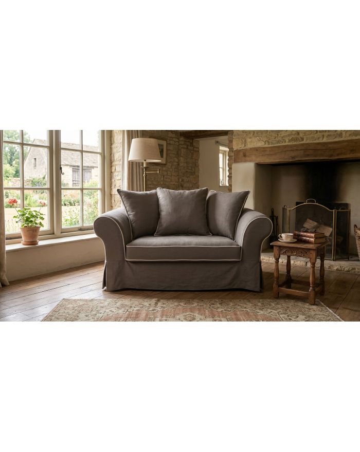 Fauteuil XL gros accoudoirs ronds Harry