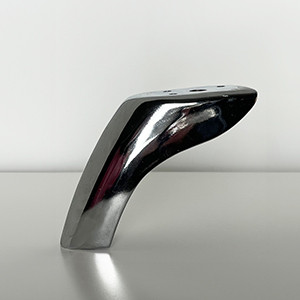 Pieds en métal chromé