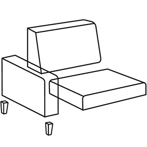 Livré démonté pour accès facile - Démontage et remontage du dossier par les 2 livreurs