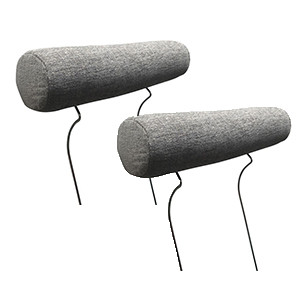 2 appuis-tête ronds