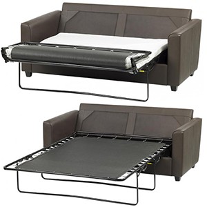 Som'Toile - Couchage d'appoint - Sommier toile et matelas épaisseur 6 cm mousse 21 kg/m3