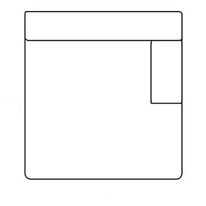 Méridienne XL accoudoir droit