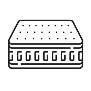 Matelas Supreme 21 cm - ressorts ensachés et zones différenciées - couchage quotidien luxe