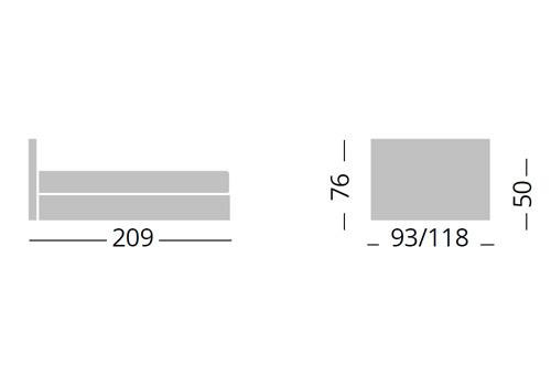 C. Chauffeuse longue Lit Gigogne