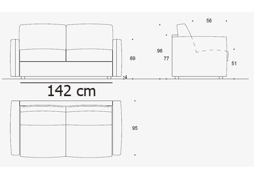 Maxi 2 Places - couchage 120