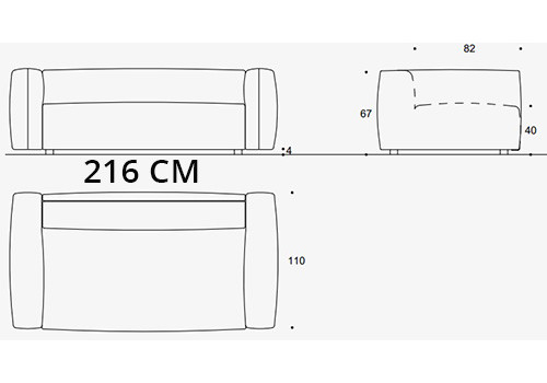 3 places - couchage 140
