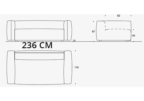 maxi 3 places - couchage 160