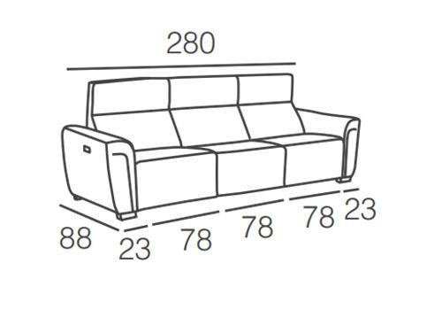 4,5 Places (3 Assises relax)