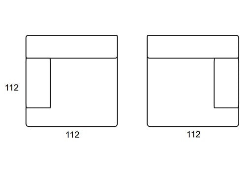 Module 1 place avec accoudoir