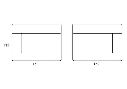 Module maxi 1,5 place avec accoudoir